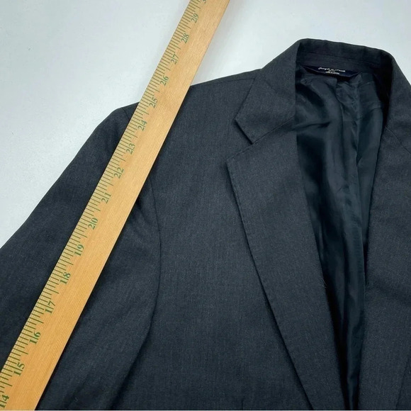 Joseph & Feiss Mens Size 38 Reg charcoal gray wool blazer 2270 - Picture 9 of 11